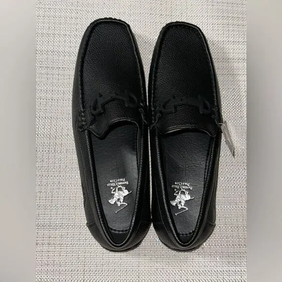 Beverly Hills PC 12 Black BRUNSWICK Faux Leather Loafers Driver Moccasins